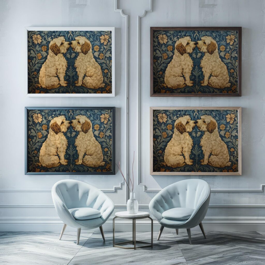 Vintage Dogs Art Print
