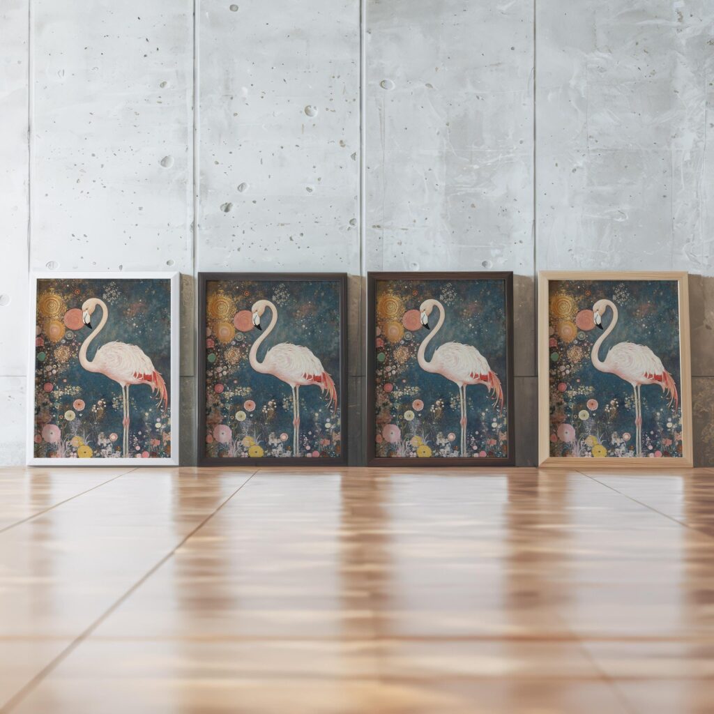 Vintage Flamingo Art Print