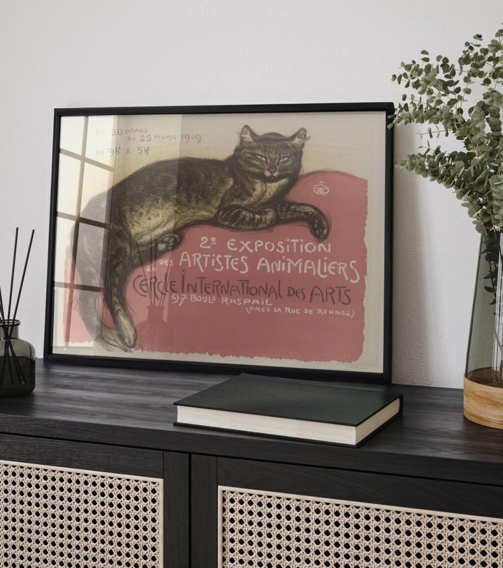 Vintage French Cat Art Print