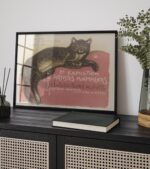 Vintage French Cat Art Print