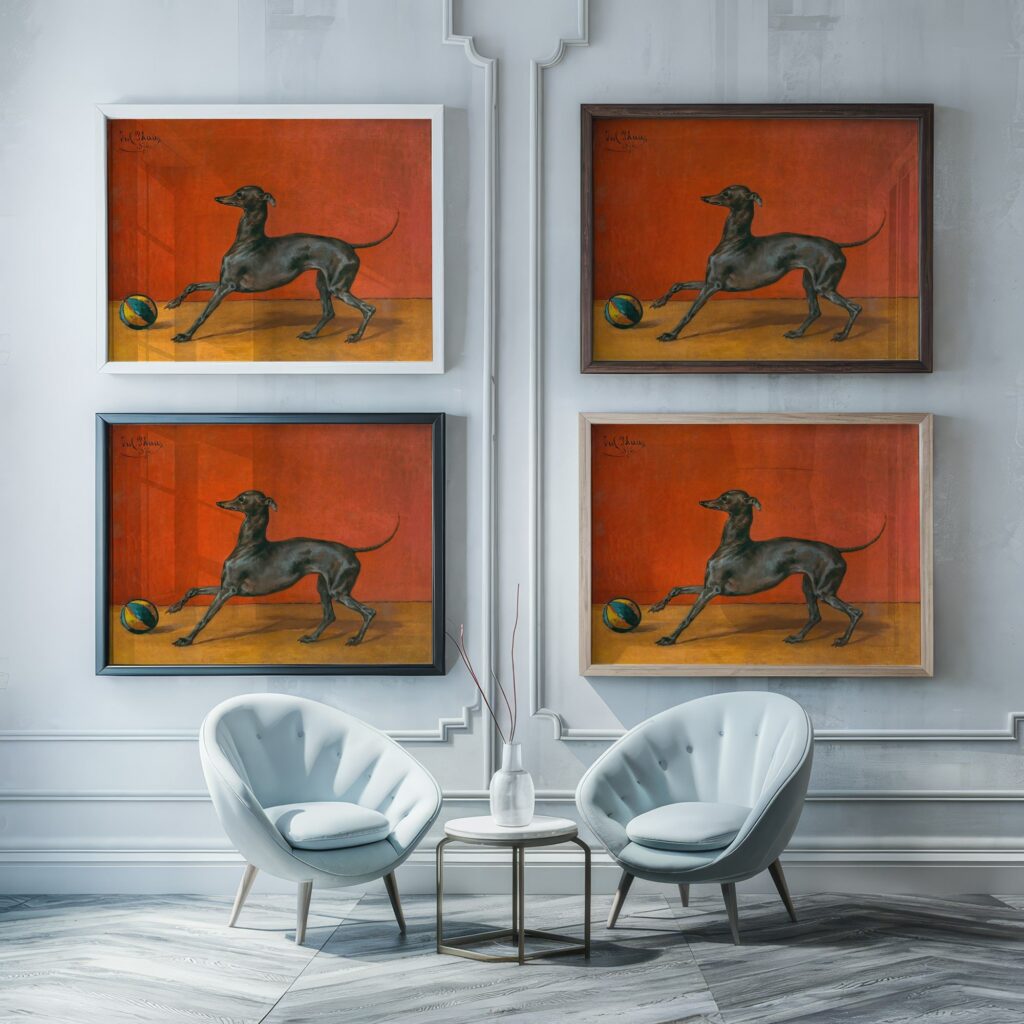 Vintage Greyhound Art Print