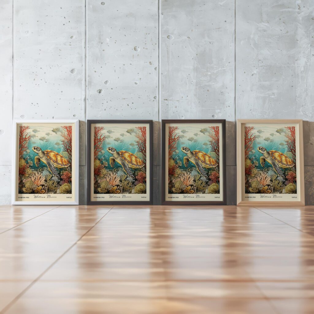 Vintage Sea Turtle Art Print
