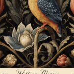 Vintage William Morris Kingfisher Print