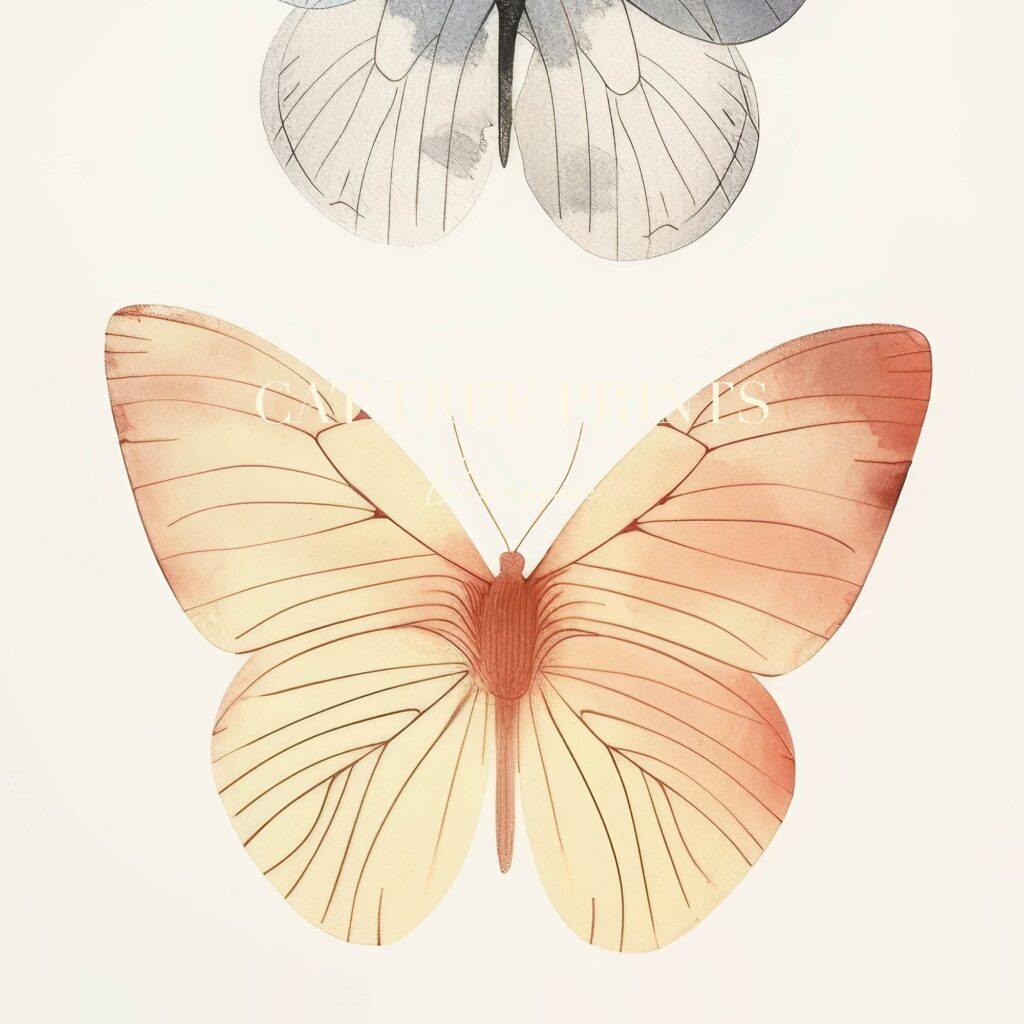 Watercolor Butterfly Print