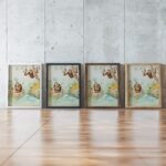 Watercolor Jungle Monkey Art Print Tropical Jungle Poster
