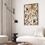 Watercolor Leopard Print Wall Art