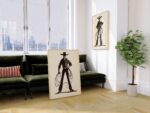 Western Cowboy Cowgirl Set of 2 Southwestern Rodeo Prints