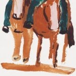 Western Cowgirl And Cowboy Art Set