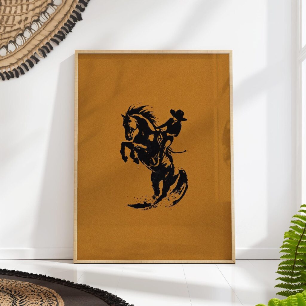 Western Rodeo Art Print Set