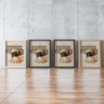 Whimsical Dog Oil Painting Art Print