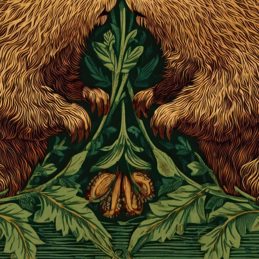 William Morris Beavers Botanical Art Print