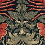 William Morris Botanical Lobster Print