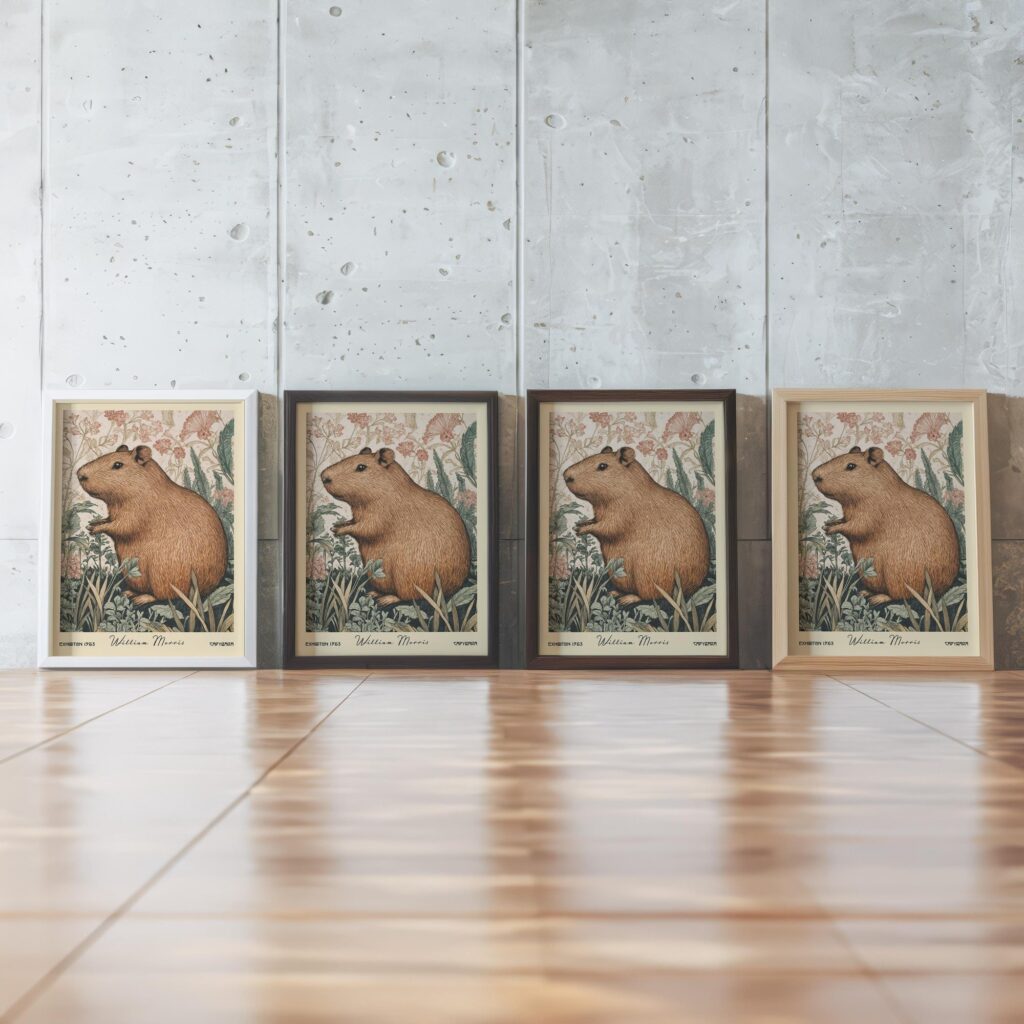 William Morris Capybara Art Print