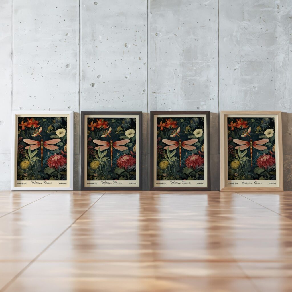 William Morris Dragonfly Print