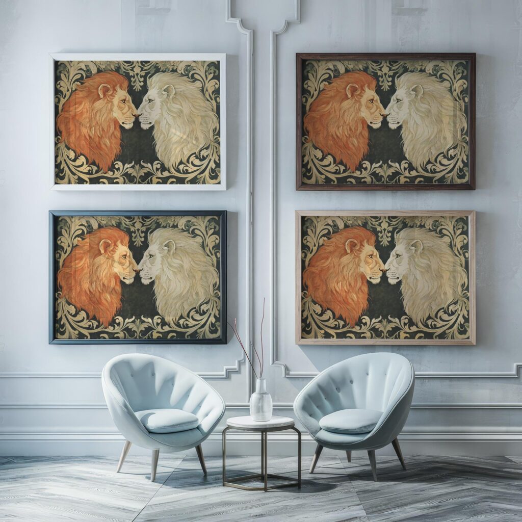 William Morris Lion Art Print