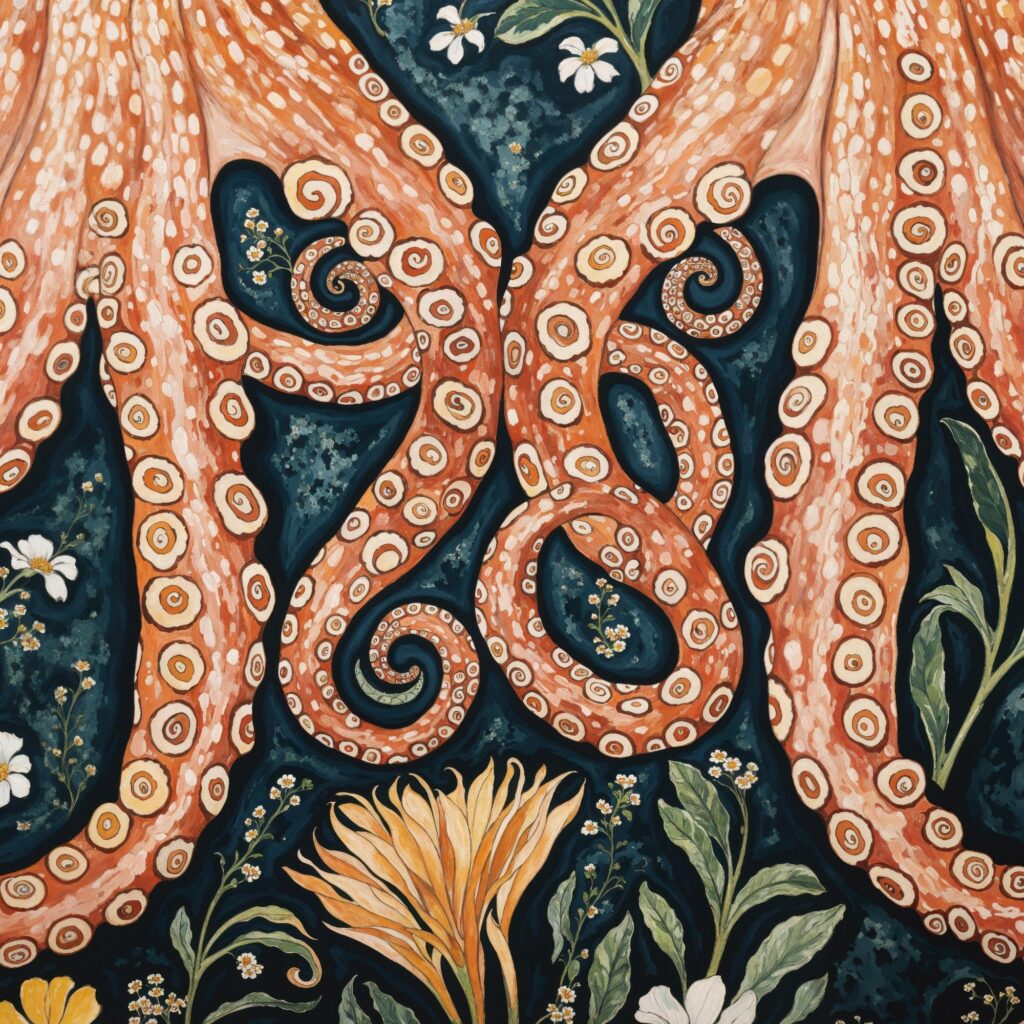 William Morris Octopus Wall Art