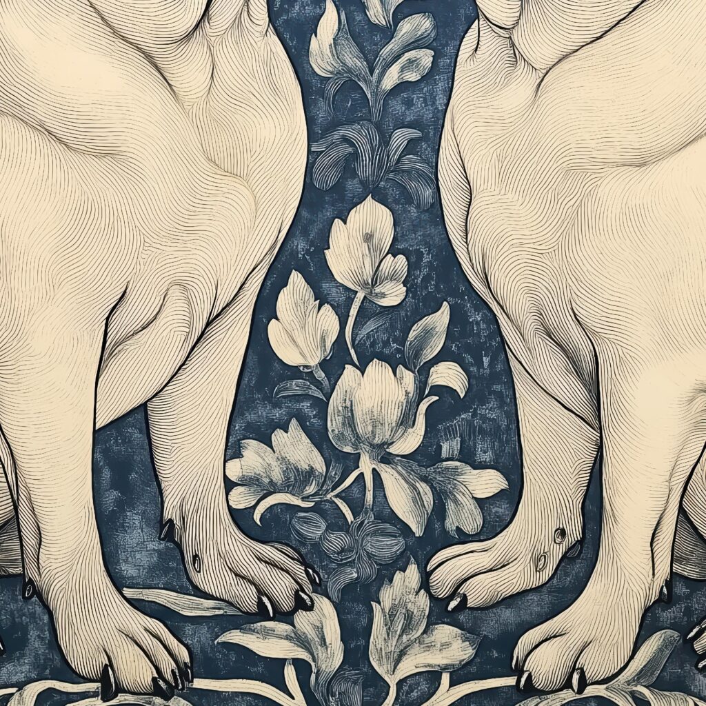 William Morris Pug Wall Art
