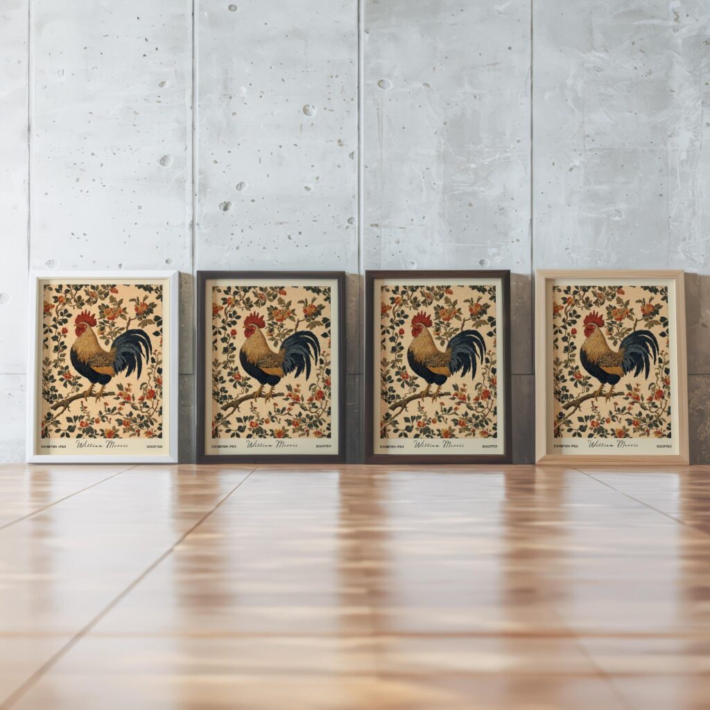 William Morris Rooster Print