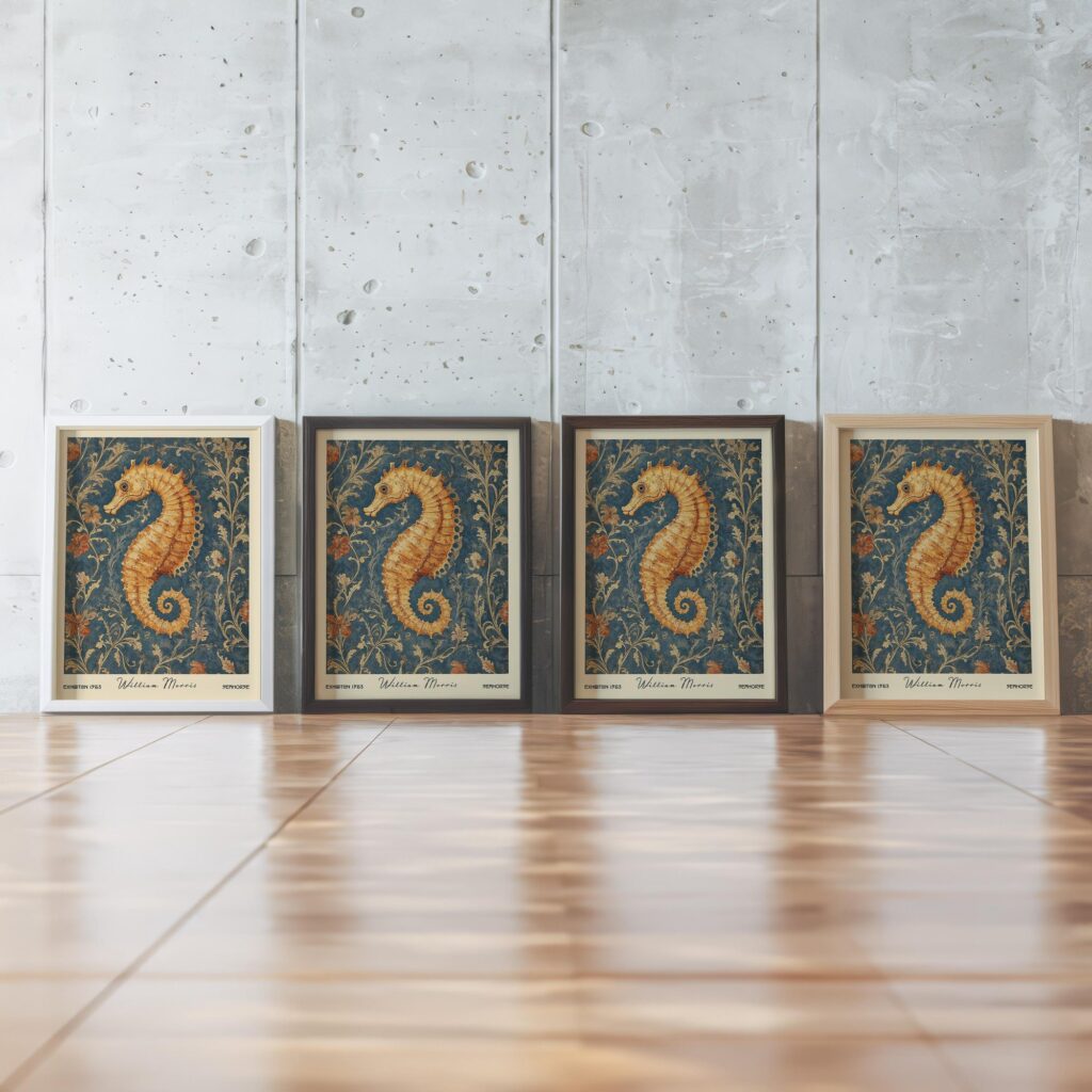William Morris Seahorse Print
