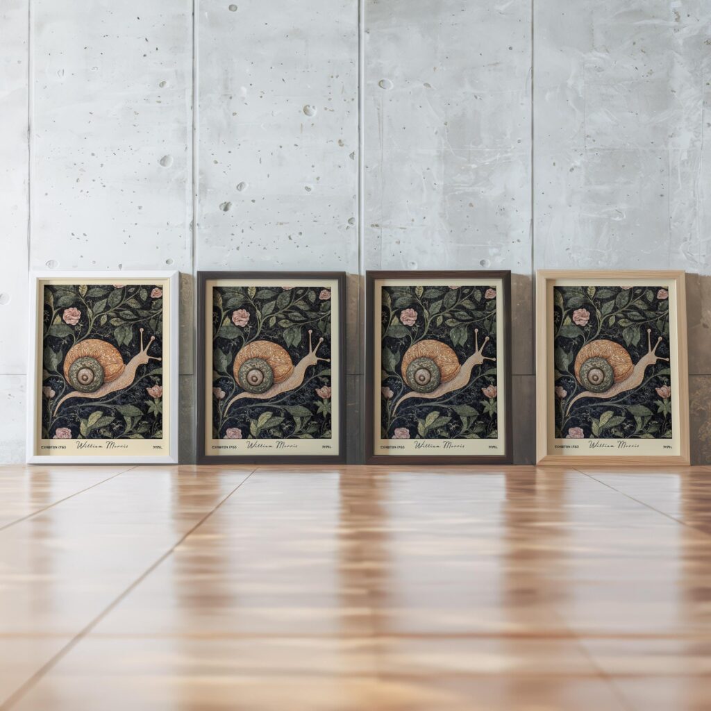 William Morris Snail Art Print
