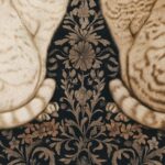 William Morris Style Cat Art Print