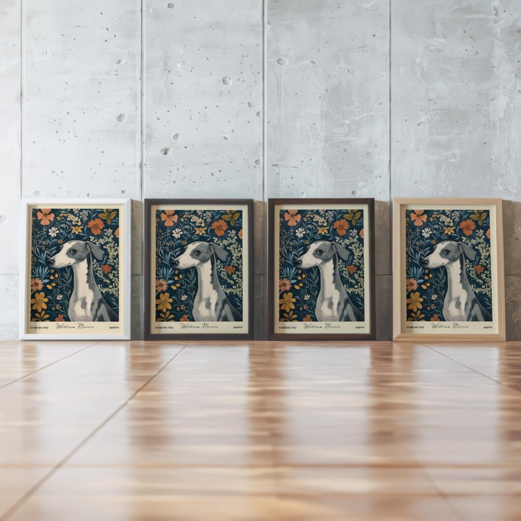 William Morris Whippet Art Print