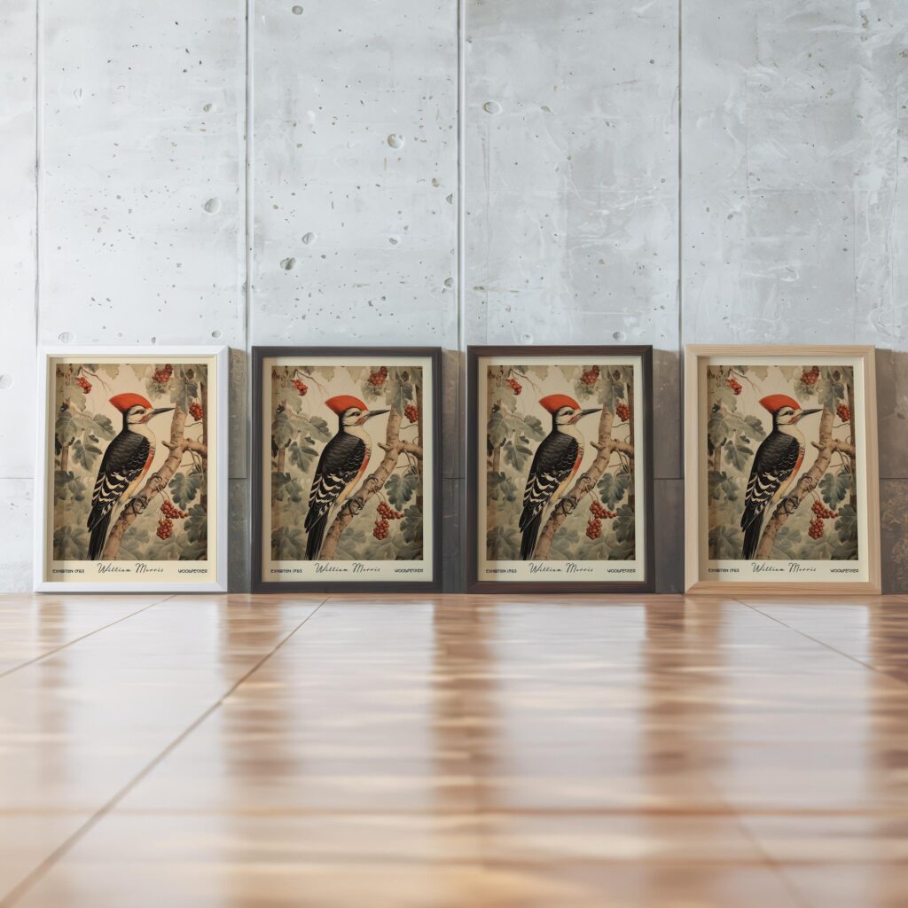 William Morris Woodpecker Print