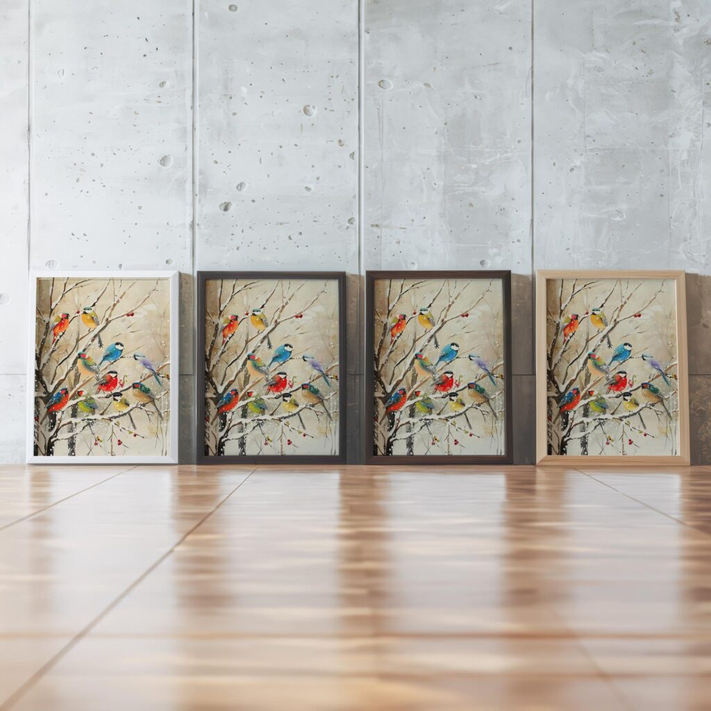 Winter Birds Wall Art