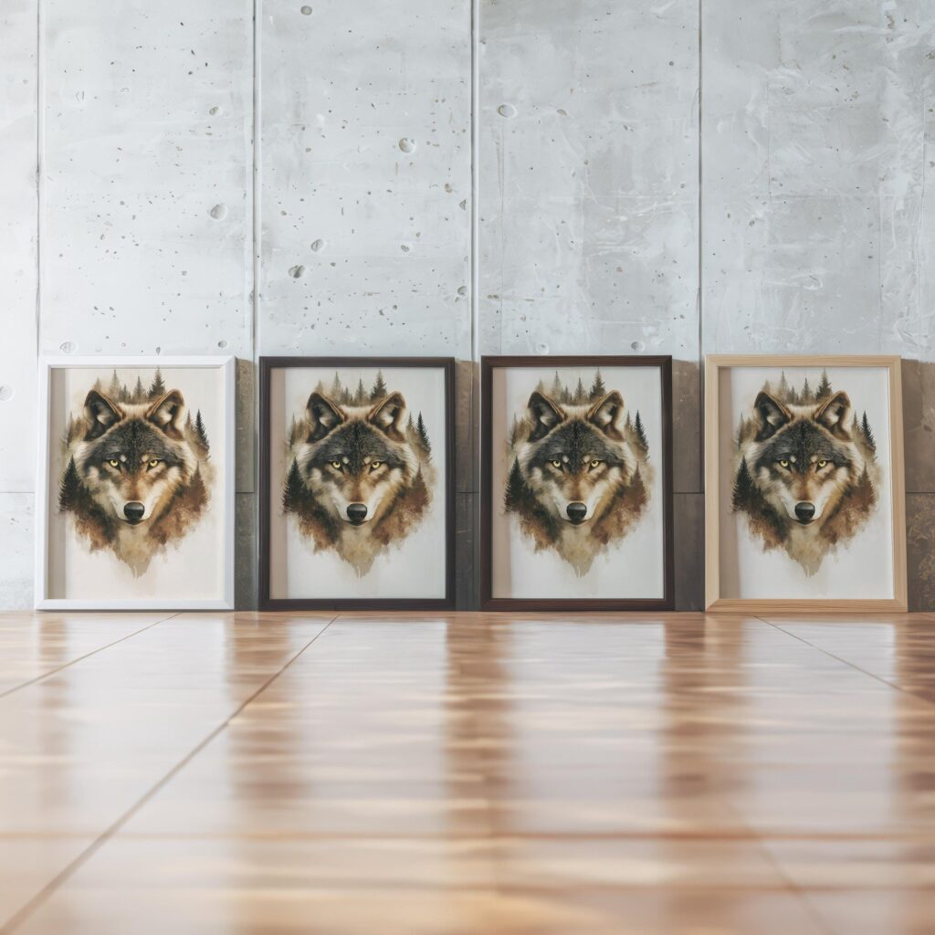 Wolf Forest Animal Wall Art