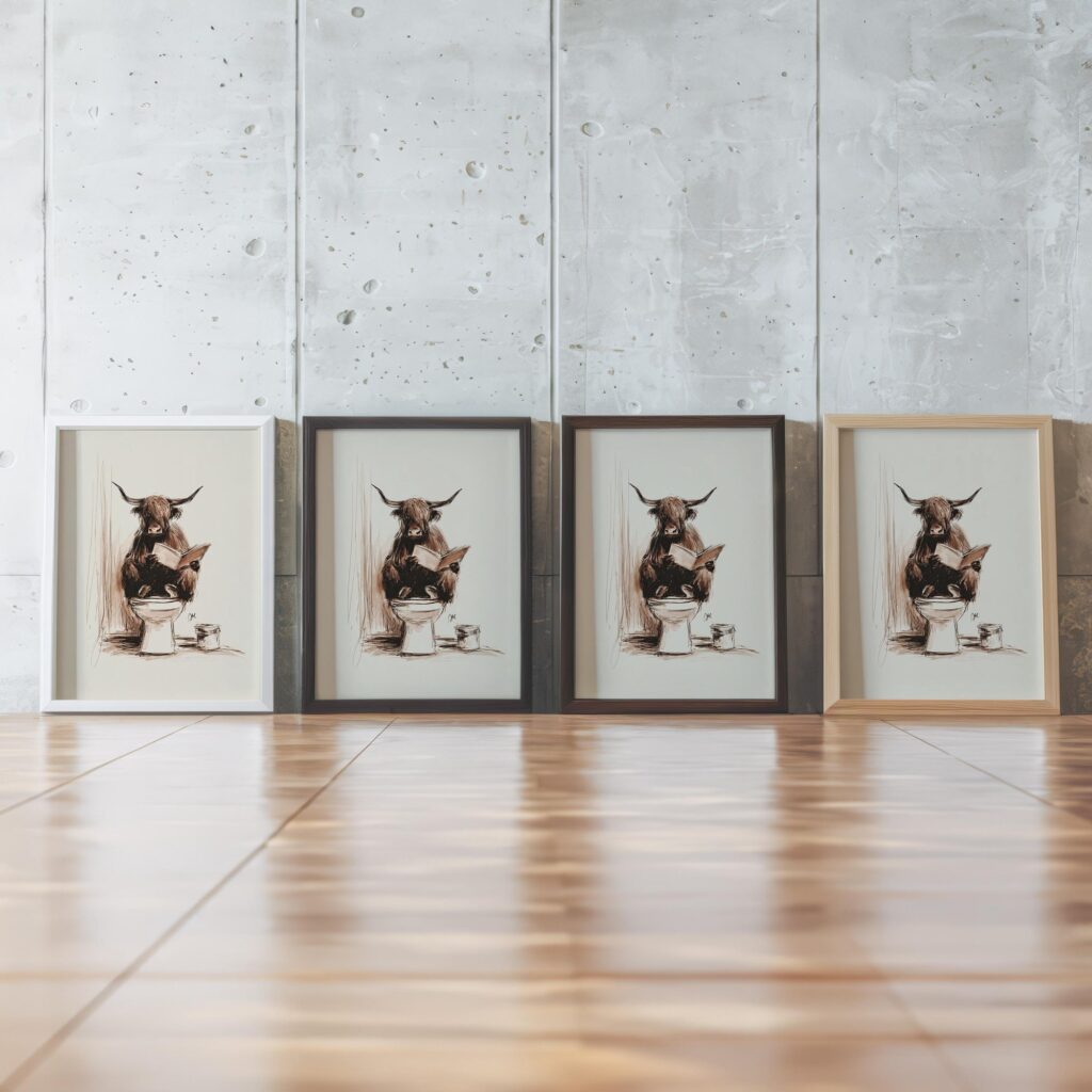 Yak Bathroom Art Print