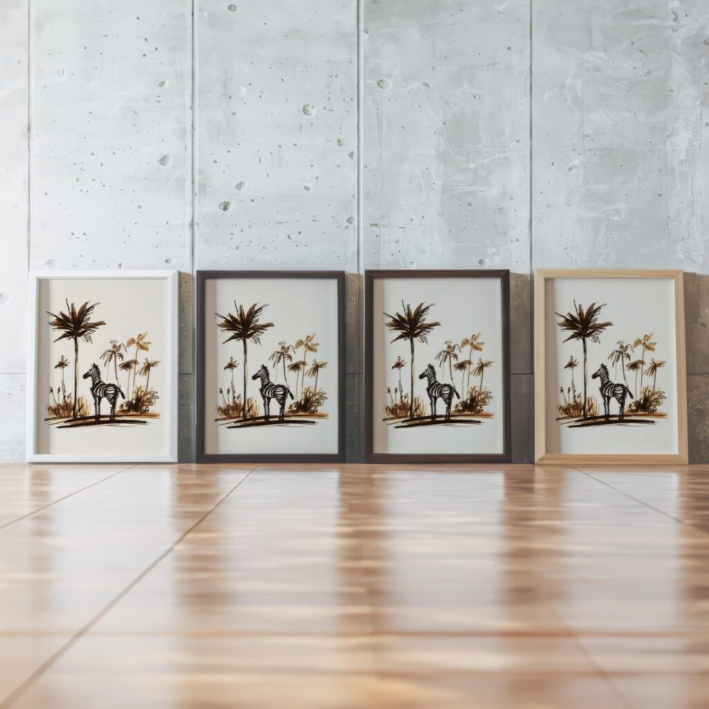 Zebra Jungle Poster