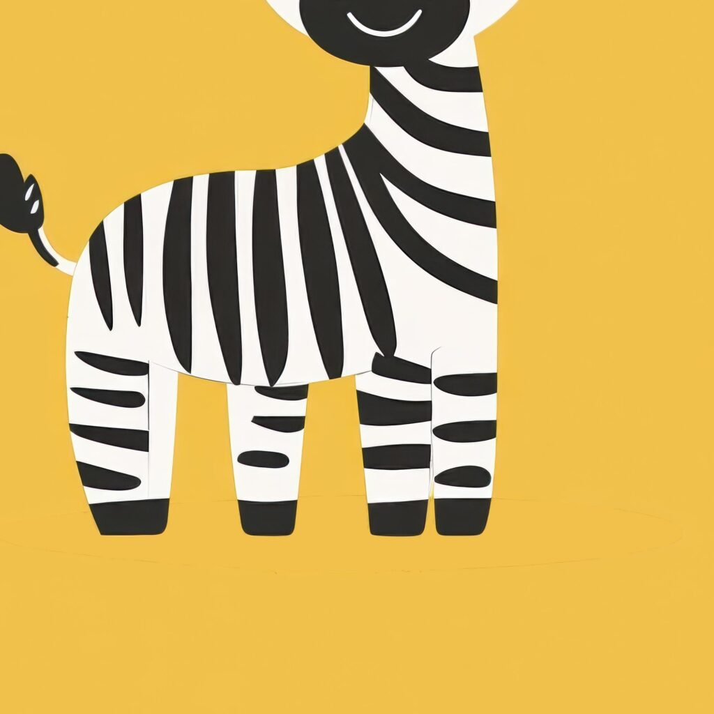 Zebra Nursery Print