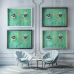 Baseball Pugs Art Print