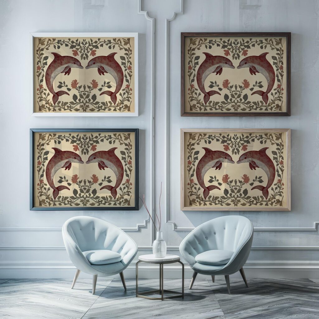 Beach House Dolphin Print