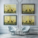 Bee Garden Chat Art Print