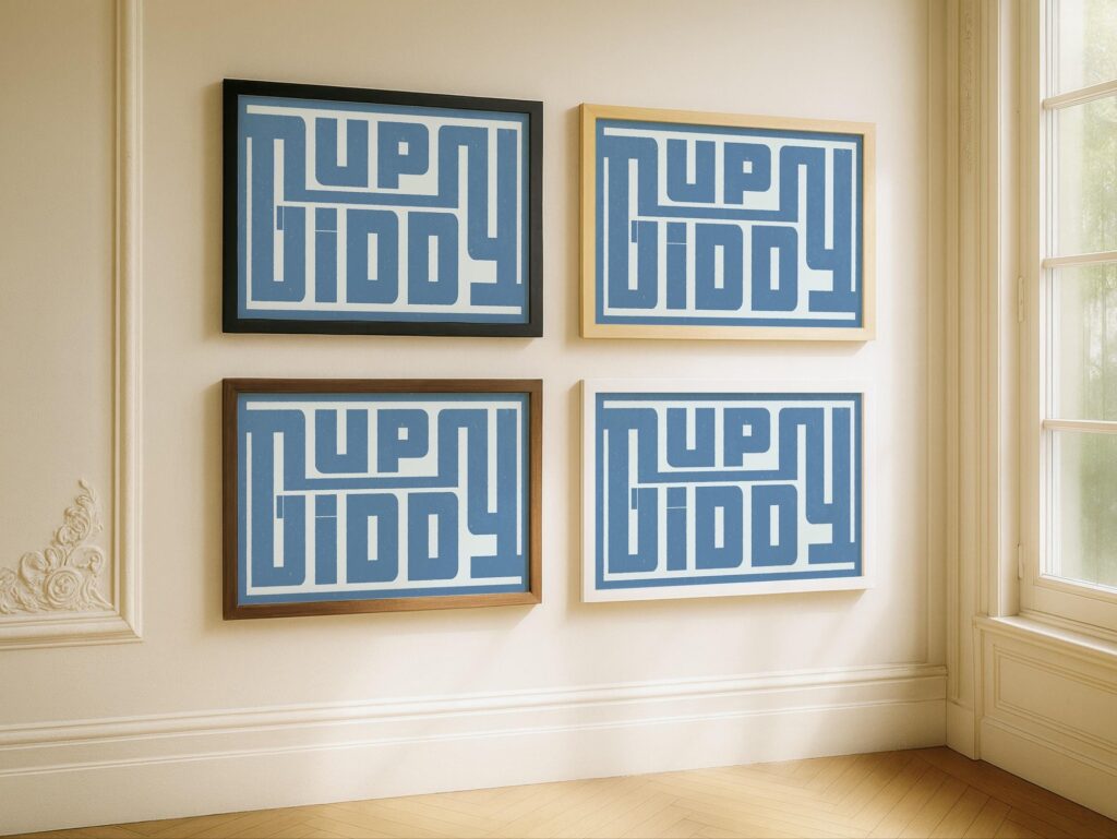 Blue Western Art Print