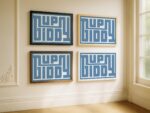 Blue Western Art Print
