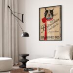 Boston Terrier Coffee Poster
