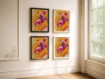 Bucking Bronco Art Print