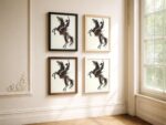 Bucking Bronco Western Horse Poster
