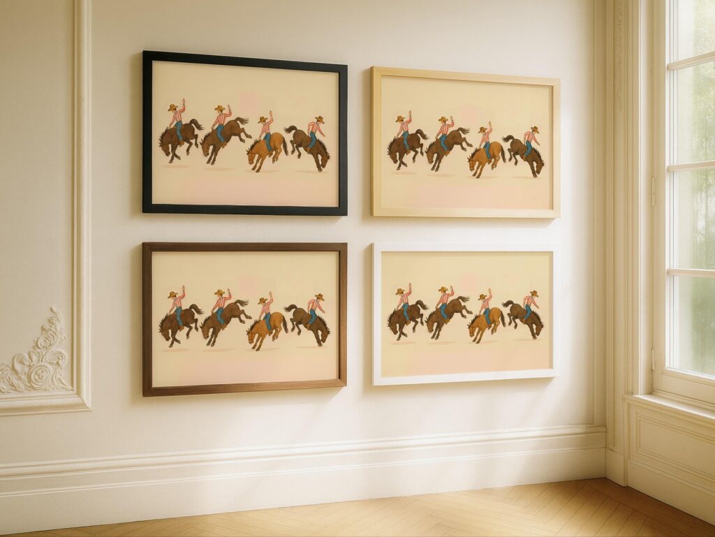 Bucking Broncos Wall Art