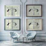 Cat Tennis Match Print