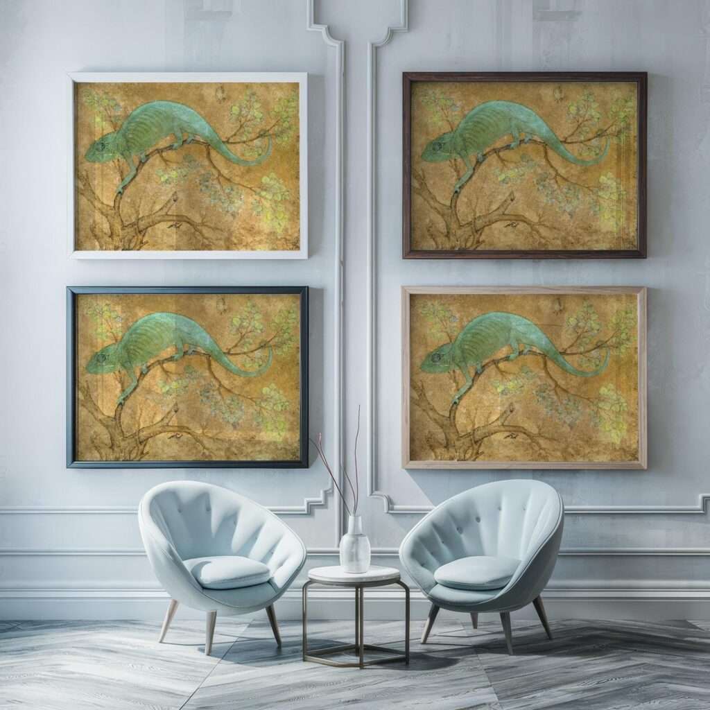 Chameleon Vintage Art