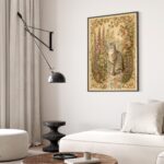 Cottagecore Cat Print