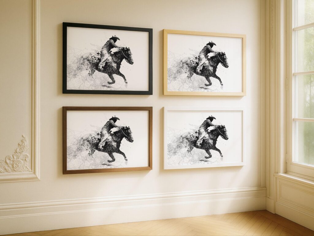 Cowboy and Horse Poster