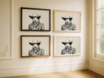 Cowboy Dog Art Print