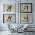Cowboy Pup Western Print