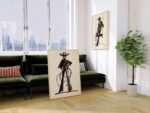 Cowgirl and Cowboy Sketch Print Set of 2