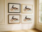 Cowgirl By The Pool Art Print