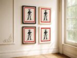 Cowgirl Line Art Print Minimalist Western Ranch Decor